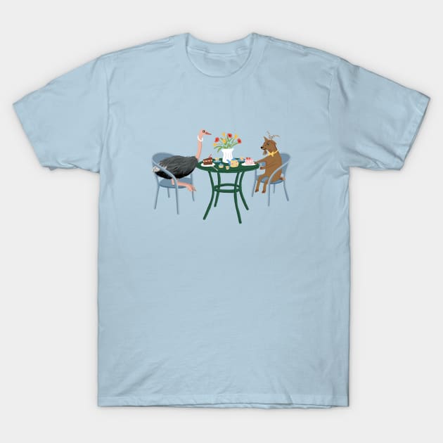 Animals' Tea Party T-Shirt by Das Brooklyn